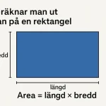 hur räknar man ut arean på en rektangel