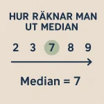 hur räknar man ut median