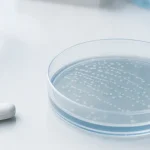 Antibiotika och petriskål som illustrerar antibiotikaresistens